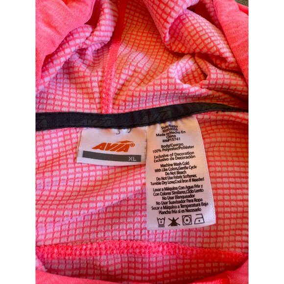 Avia Pullover Hoodie Sweatshirt XL Pink Lightweight Breathable Long Sleeve - Picture 8 of 9